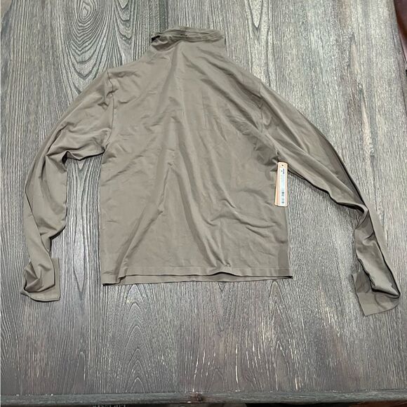 NWT Skims Soft Smoothing Seamless Turtleneck Top Long Sleeve Army Green 2X - Picture 1 of 4
